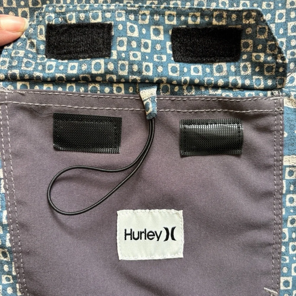 Hurley Swim Shorts 34 Stripe Navy‎ Blue